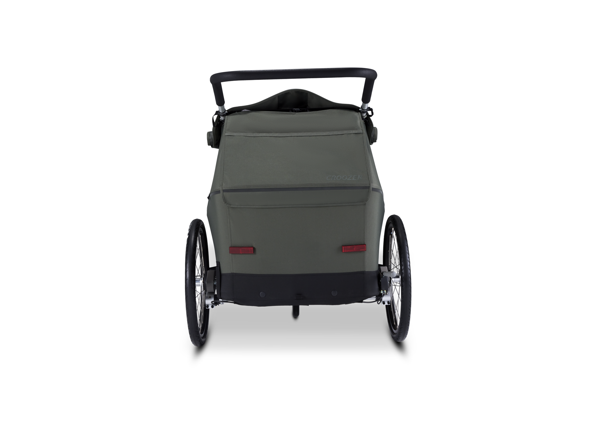 Croozer Ellma – Zweisitzer Fahrradanhänger & Kinderwagen, Moss Green Croozer Ellma – Zweisitzer Fahrradanhänger & Kinderwagen, Moss Green – Ansicht 4