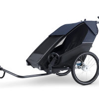 Croozer Lykke – Faltbarer Zweisitzer (Fahrradanhänger & Kinderwagen), Blueberry Blue Croozer Lykke – Faltbarer Zweisitzer (Fahrradanhänger & Kinderwagen), Blueberry Blue – Ansicht 12