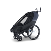 Croozer Lykke – Faltbarer Zweisitzer (Fahrradanhänger & Kinderwagen), Blueberry Blue Croozer Lykke – Faltbarer Zweisitzer (Fahrradanhänger & Kinderwagen), Blueberry Blue – Ansicht 3