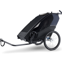 Croozer Lykke – Faltbarer Zweisitzer (Fahrradanhänger & Kinderwagen), Blueberry Blue Croozer Lykke – Faltbarer Zweisitzer (Fahrradanhänger & Kinderwagen), Blueberry Blue – Ansicht 4